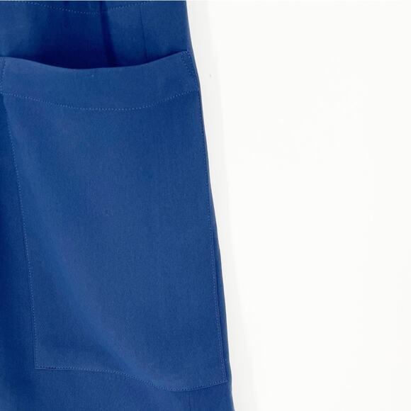 Babe NYC Silk Pocket Front Mini Dress 6 Blue - Picture 4 of 6